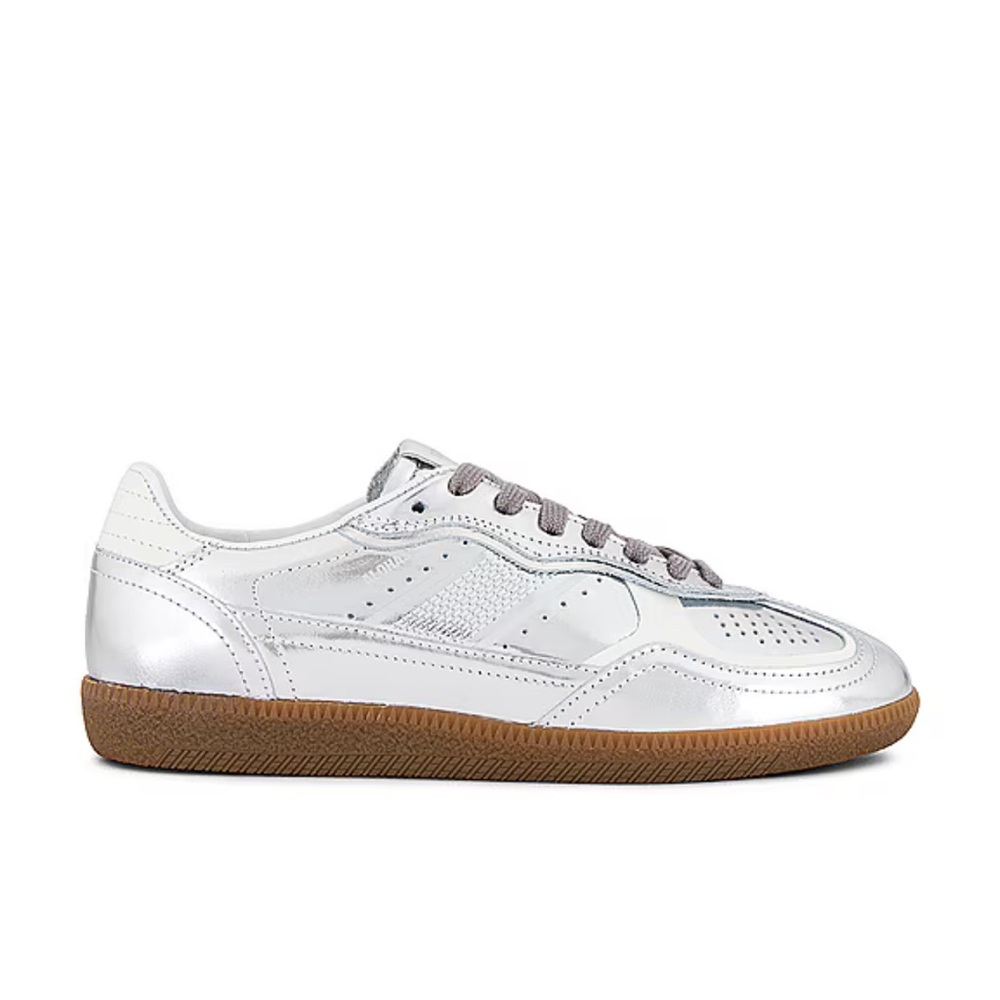 Alohas sneakers tb490 leather sneakers silver size 38 like new!